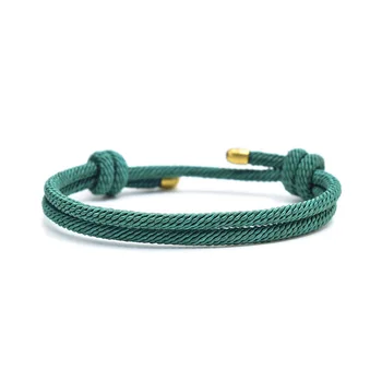 2022 미니멀리스트 밀라노 로프 팔찌 남성 여성 수제 조정 가능한 레드 스레드 팔찌 커플 Braclet Best Friend Gift
