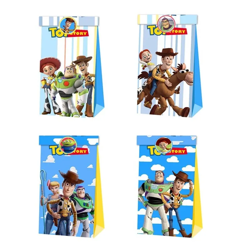 Sac À Bonbons Disney Toy Story, Boîte À Bonbons En Papier Pour Fête D
