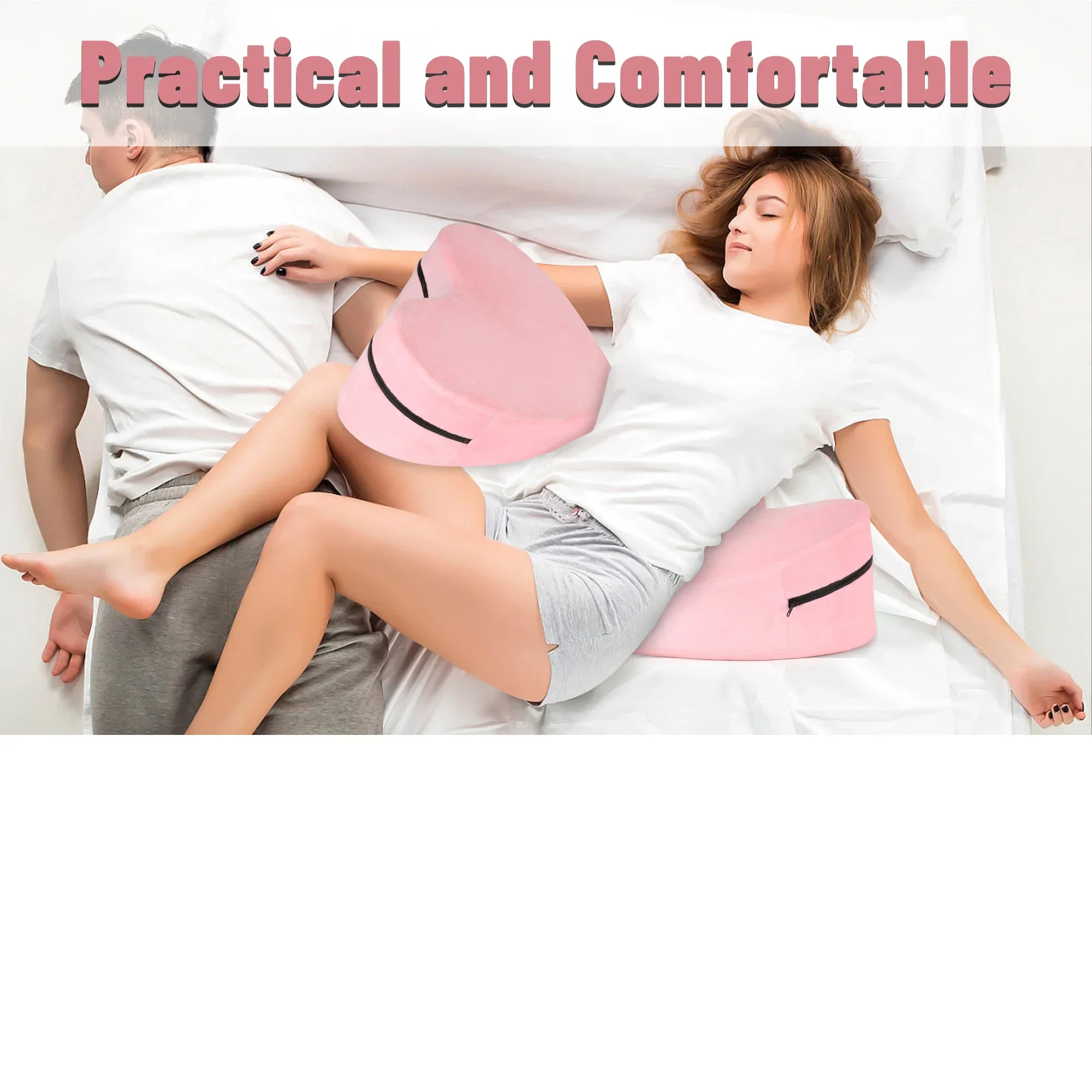 Runyu Back Support Wedge Sex Pillow Sleeping Sit Up Pillows for Bed Angled Bed Pillow Triangle Back and Legs Support Sexy