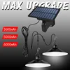 Solar Pendant Light Solar 2600/5000/6000mAh Powered Lamp Led White/Warm with Remote Control Camping Outdoor Garden 1