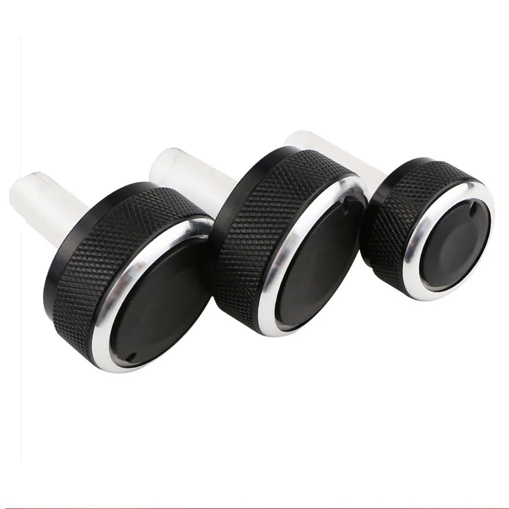 3Pcs 자동차 에어컨 손잡이 AC 손잡이 열 제어 스위치 버튼 폭스 바겐 폭스 바겐 골프 4 MK4 Passat B5 Bora 액세서리