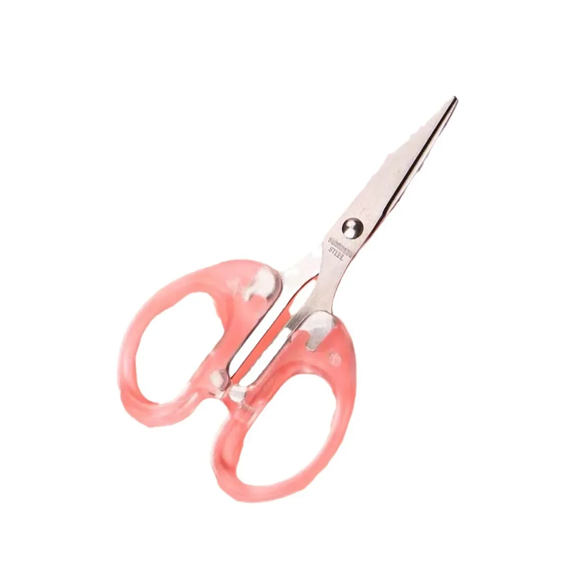 투명 손잡이 사무용품 가위, 스테인레스 스틸 무광 비즈니스 수공예 절단, 미술 학생 종이 절단 가위