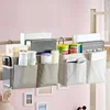 Dormitory storage bedside hanging basket student dormitory storage bag cotton fabric bedside storage storage hanging bag 5