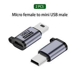 Universal Type C to USB Female Converter Adapter (Micro To Mini USB)