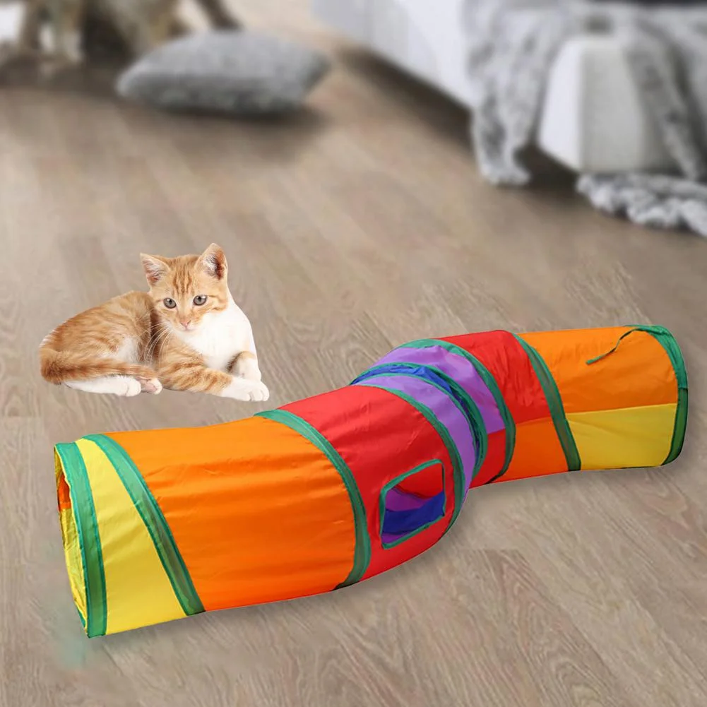 Cat Tunnels Indoor Cat Pet Tunnel Tunnels Tubes Cats Cat Tunnel 5 Holes New Cat Aliexpress