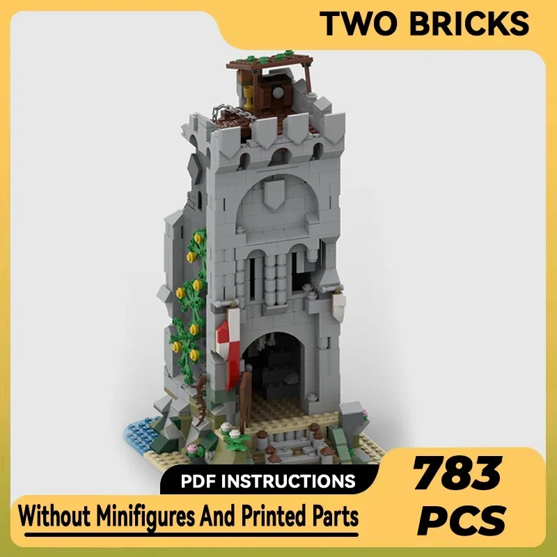 

Military Castle Model Moc Building Bricks Abandoned Tower Technology Modular Blocks Gifts Christmas Toys DIY Sets Assembly