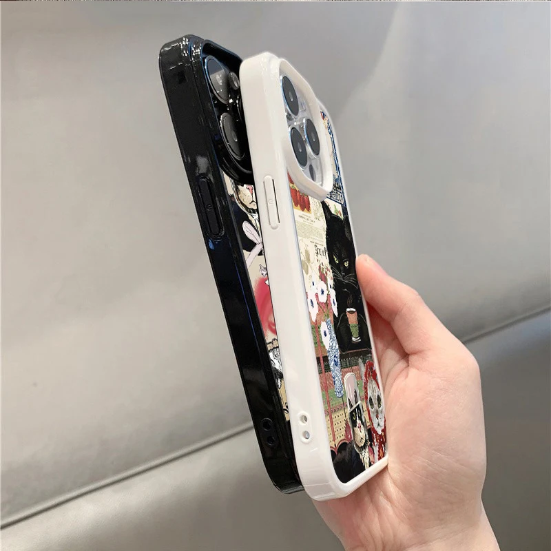 Cute & Playful Cat Pattern Phone Case Cover