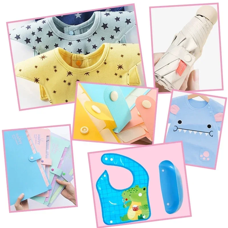 T5 Plastic Snap Buttons Resin Buckle for Clothing DIY Garment Press Stud Fasteners Used To Kids Baby Diapers/Bibs/Bags/Folder 5