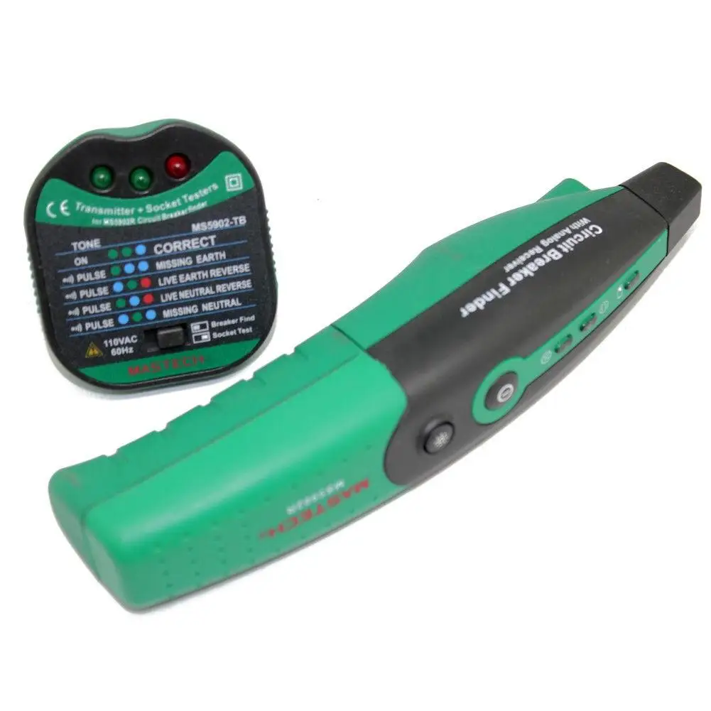 최신 MASTECH MS5902 자동 회로 차단기 파인더 퓨즈 소켓 테스터 티몬