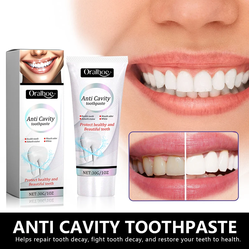 

Whiten Teeth Toothpaste Repair Tooth Decay Remove Plaque Relieve Periodontitis Toothache Eliminating Freshens Breath Teeth Care