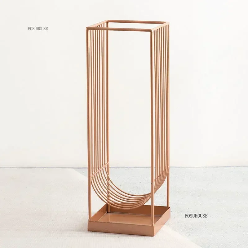 Modern Minimalist Storage Racks for Umbrellas Hotel Lobby Office Light Luxury Umbrella Stands Entrance Umbrella Storage Bucket