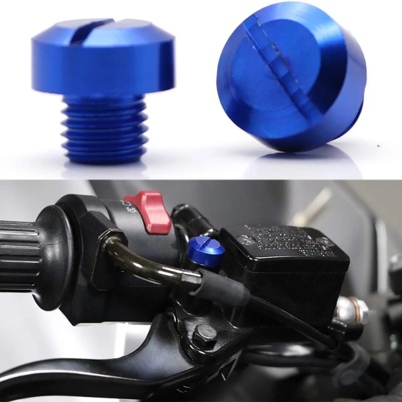 

4pcs of Side Mirror Hole Blanking Plug Cover Cap Aluminum Alloy Motorycle Mirror Hole Cap Fit for Diavel 1260 2021-2023 M8*1.25