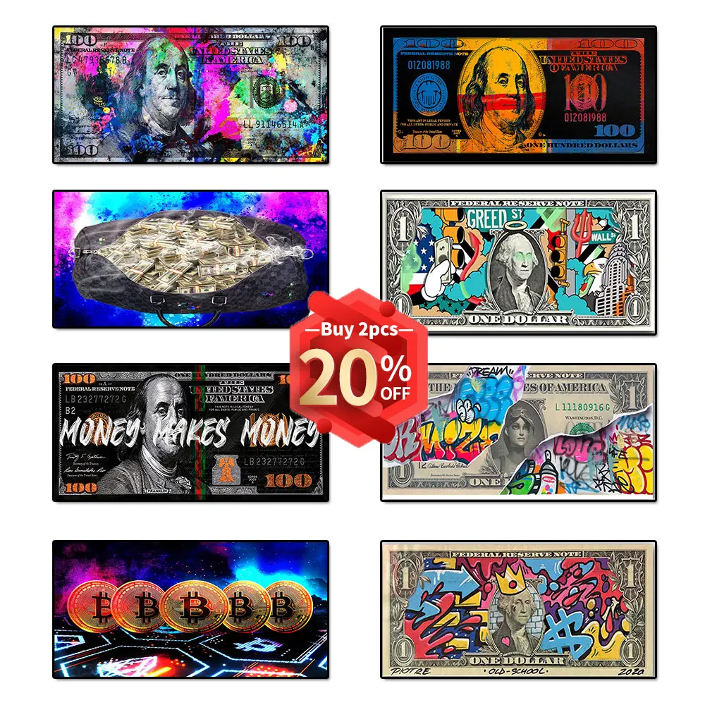 Luxurious Large Sized Old Money Canvas Graffiti Aesthetic Poster Wall Art  Abstract Bitcoin Prints Painting Picture Home Decor - AliExpress