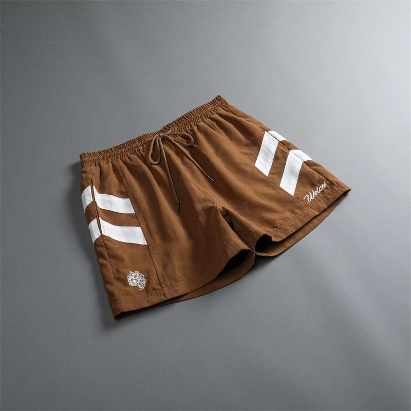 Summer Streetwear Fashion Men's Shorts 2022 New Beach Casual Quarters Zip Pocket Quick Dry Fitness Pants