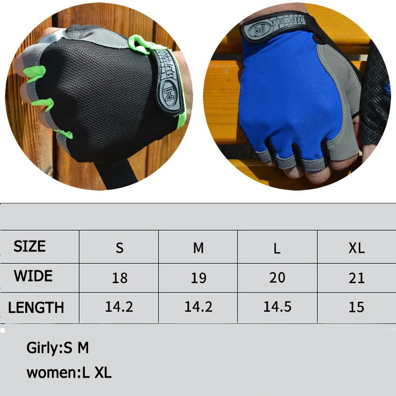 Half Finger Gloves Anti-Slip Anti-sweat Gym Fitness Fishing Cycling Gloves Outdoor Summer UV Protection Gloves Cycling Equipment 5