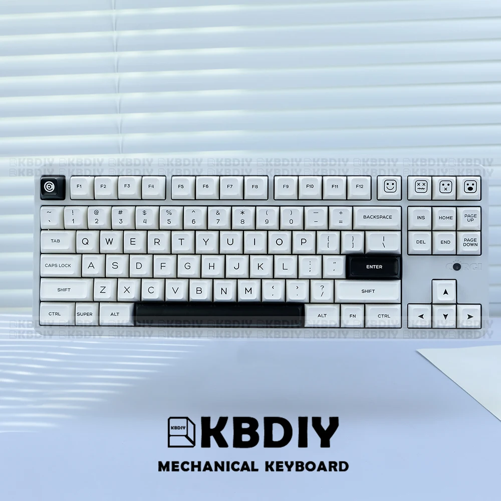 Kbdiy-tecla Gmk para Teclado Mecânico Double Shot Teclas Iso Branco Personalizado para Gmk64 e K500 159 Teclas por Conjunto Perfil SA Gmk