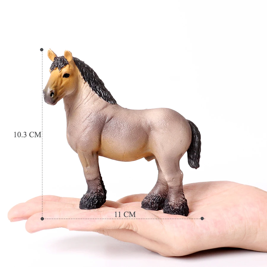 Large Realistic Horse Figurine with Detailed Textures – Farm Animal Toy & Party Decoration