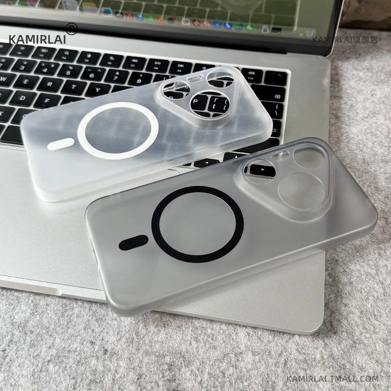 Magnetic Matte Transparent TPU Soft Silicone Non-Slip Case Cover