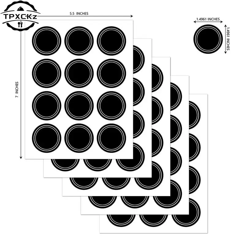 60 Round Shape Label Stickers Mark Spice Jar Stickers For Crafters Home Cooks Spice Bottles Labels