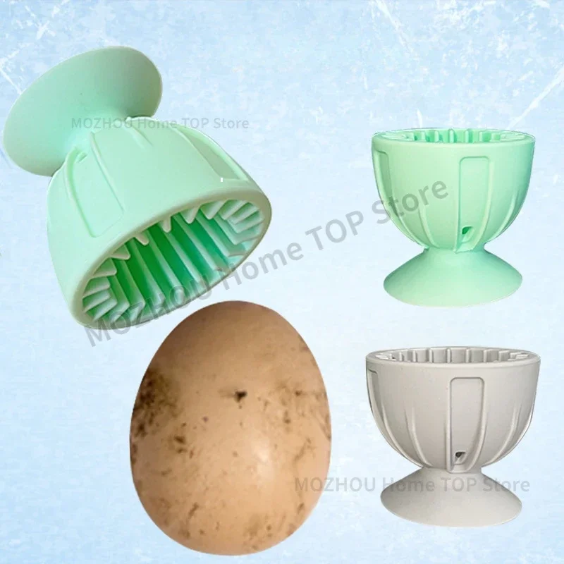 

Silicone Egg Cleaning Brush Household Farm Egg Duck Egg Rotatable Cleaner Brush Stain Wiping Tool utensilios de cocina
