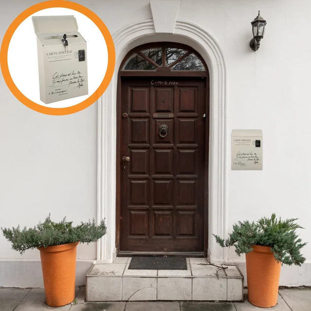 Postafiók Rusztikus Dekoráció Falra Szerelt Zárolható Levél Díszítse Reteszelő Panasz Vaslapot - Image 4