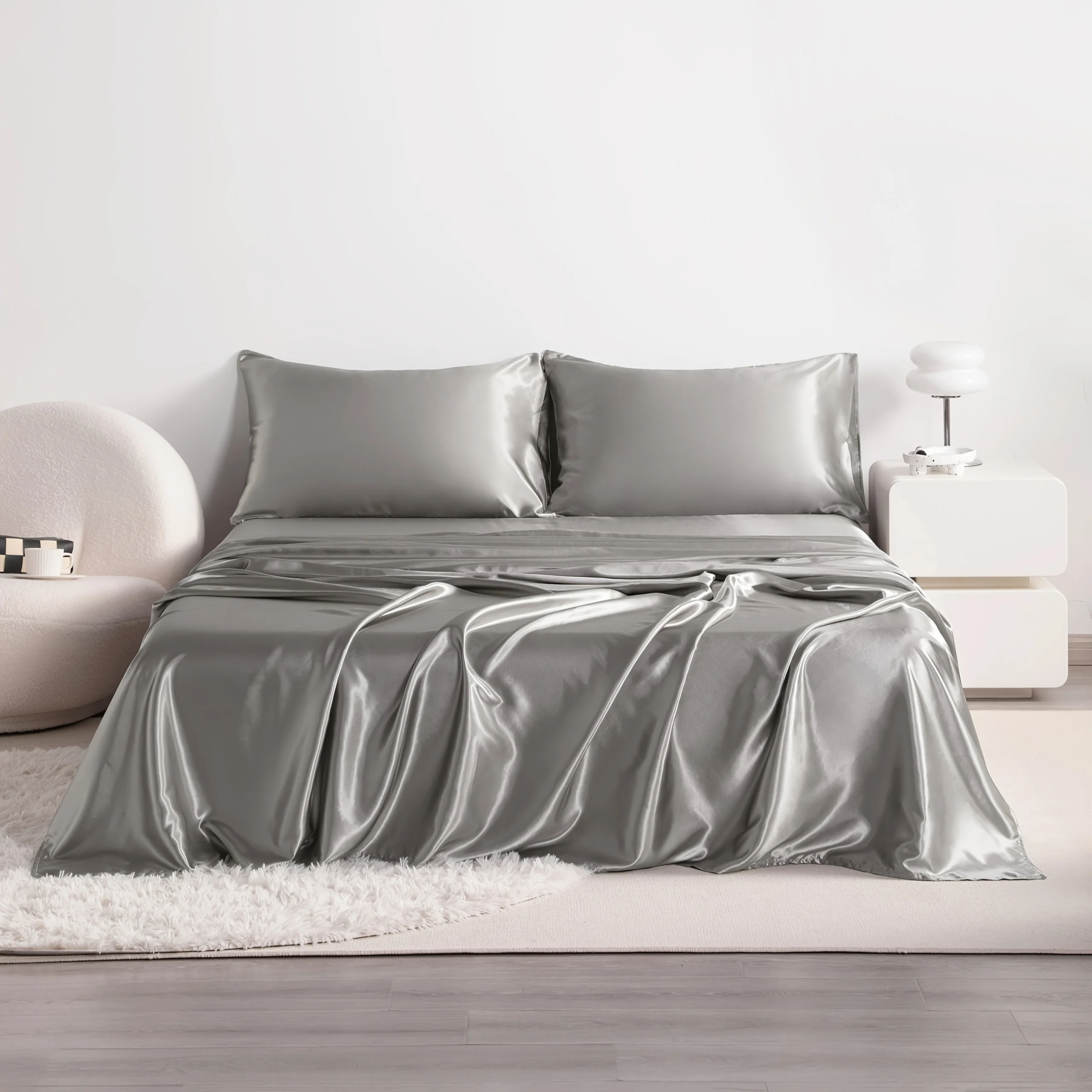 Cooling Satin Bed Sheet 4