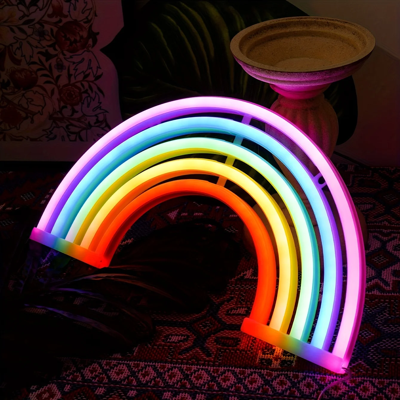 Színes Rainbow Neon ligh  éjjeli ligh számára falra dekor Félfogadás dekorációs Személyre szóló lámpák számára szoba ledes Neon customizable