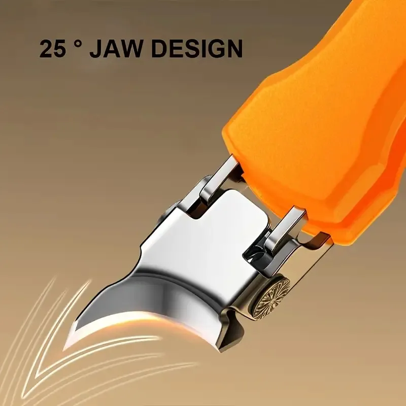 Heavy-Duty Professional Nail Clippers for Thick & Hard Toenails - Large Opening Anti-Splash Design, Ultra-Sharp Blade