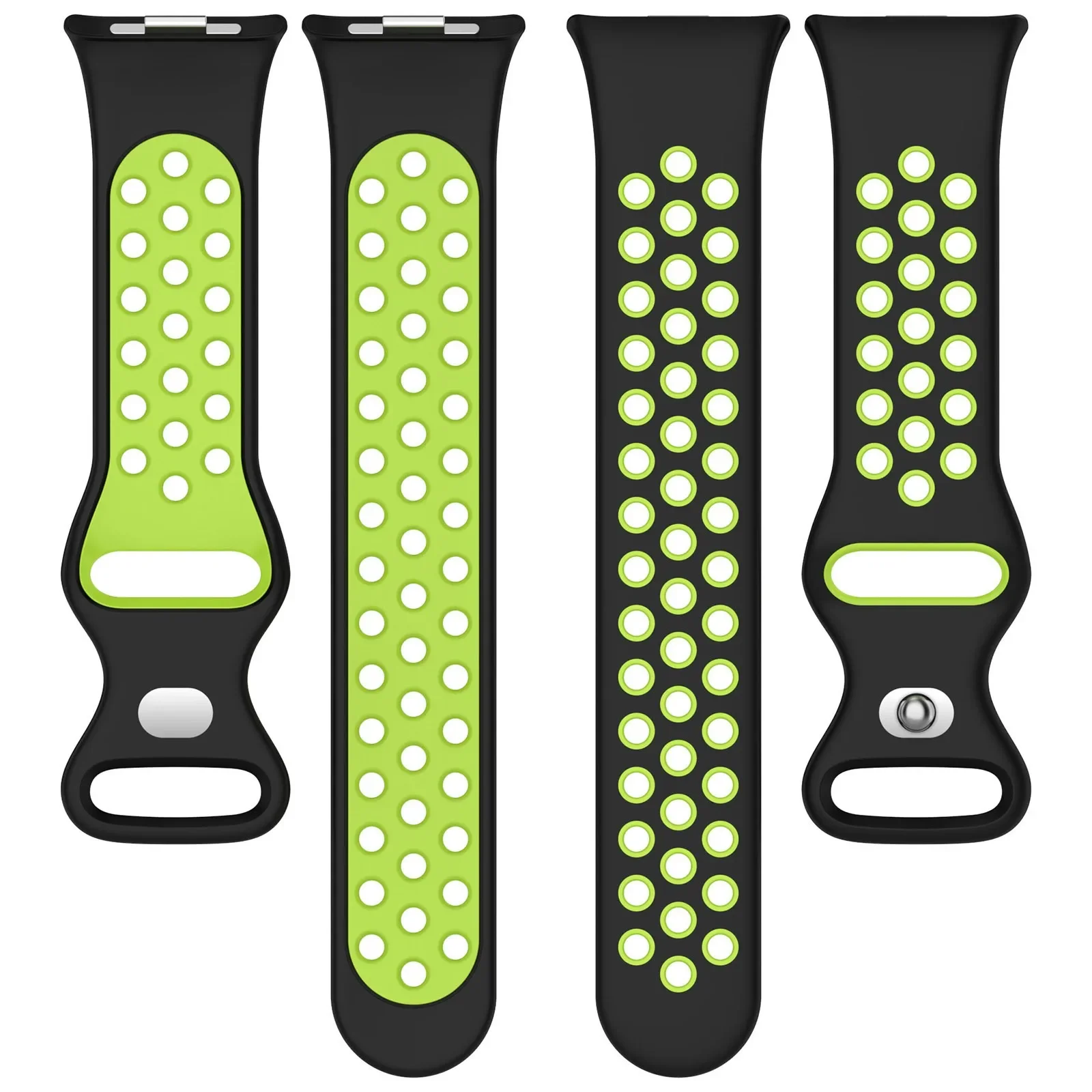 Two-Tone Silicone Strap for Smart Watches - Stylish Replacement Wristband