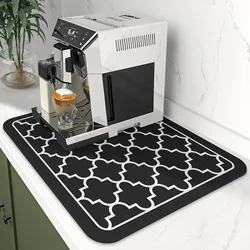 Deluxe Absorbent Countertop Dish Mat with Non - Slip Rubber Backing - 30X40CM (1)