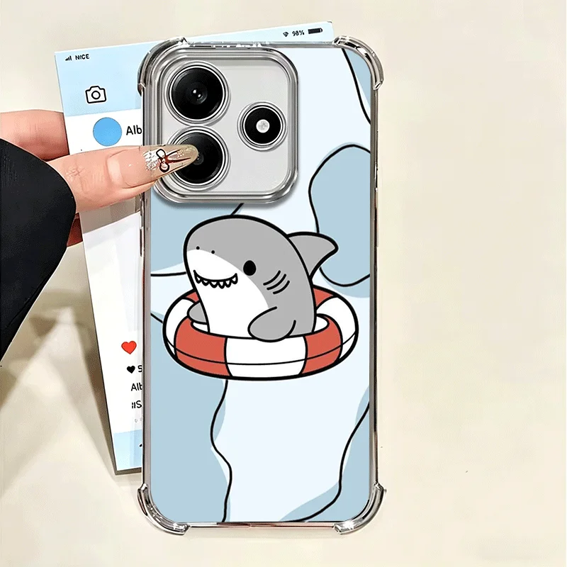 Cartoon Cute Shark Soft Phone Case