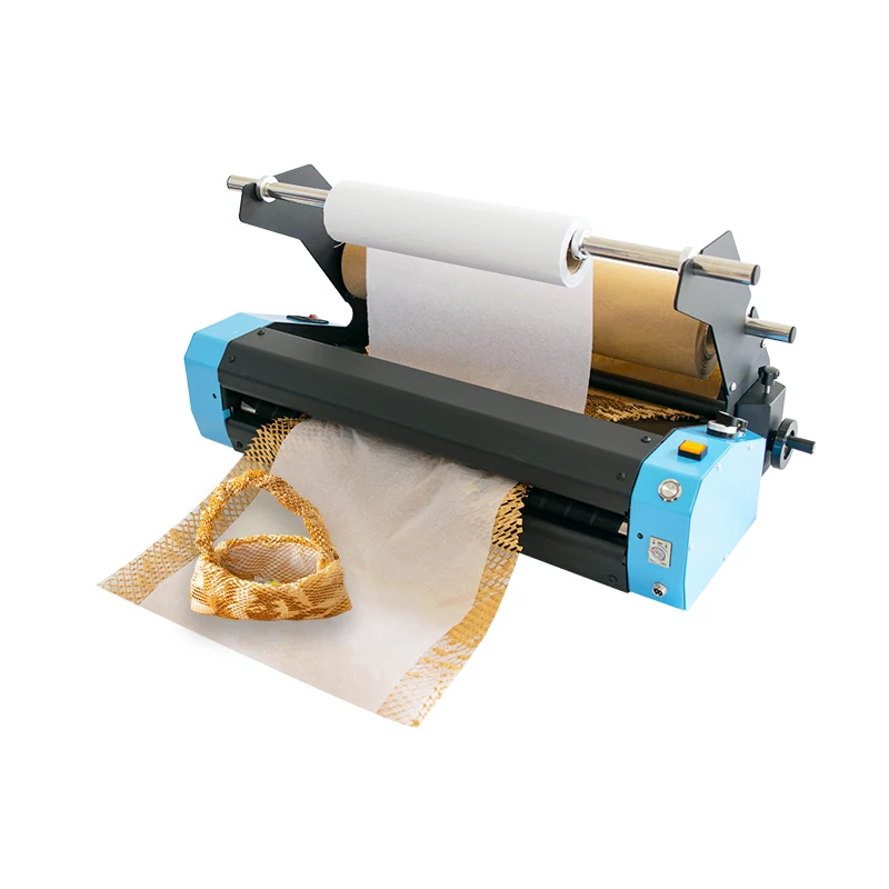 

Premium OEM Factories Speed 35 CM/S Dispenser Kraft Wrapping Cushion Packaging Void Fill Honeycomb Paper Cutting Machine
