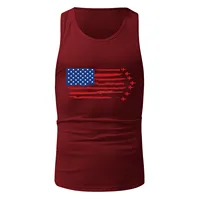 Mens Summer Tank Top Vest Breathable Plus Size US Independence Day Casual Sleeveless Shirt Loose Sportswear Bodybuilding Vest - Image 4