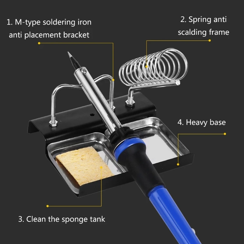 Soldering Iron Holder Soldering Iron Rests Double Rack for DIY Enthusiasts