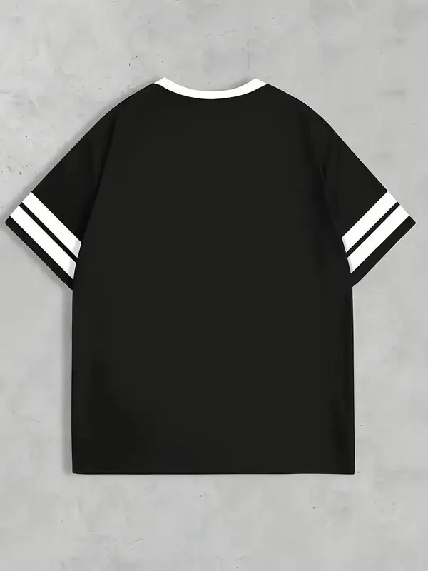 2025 Summer New Men's T-shirt breathable casual sporty digital print outdoor street men's wear - Image 2