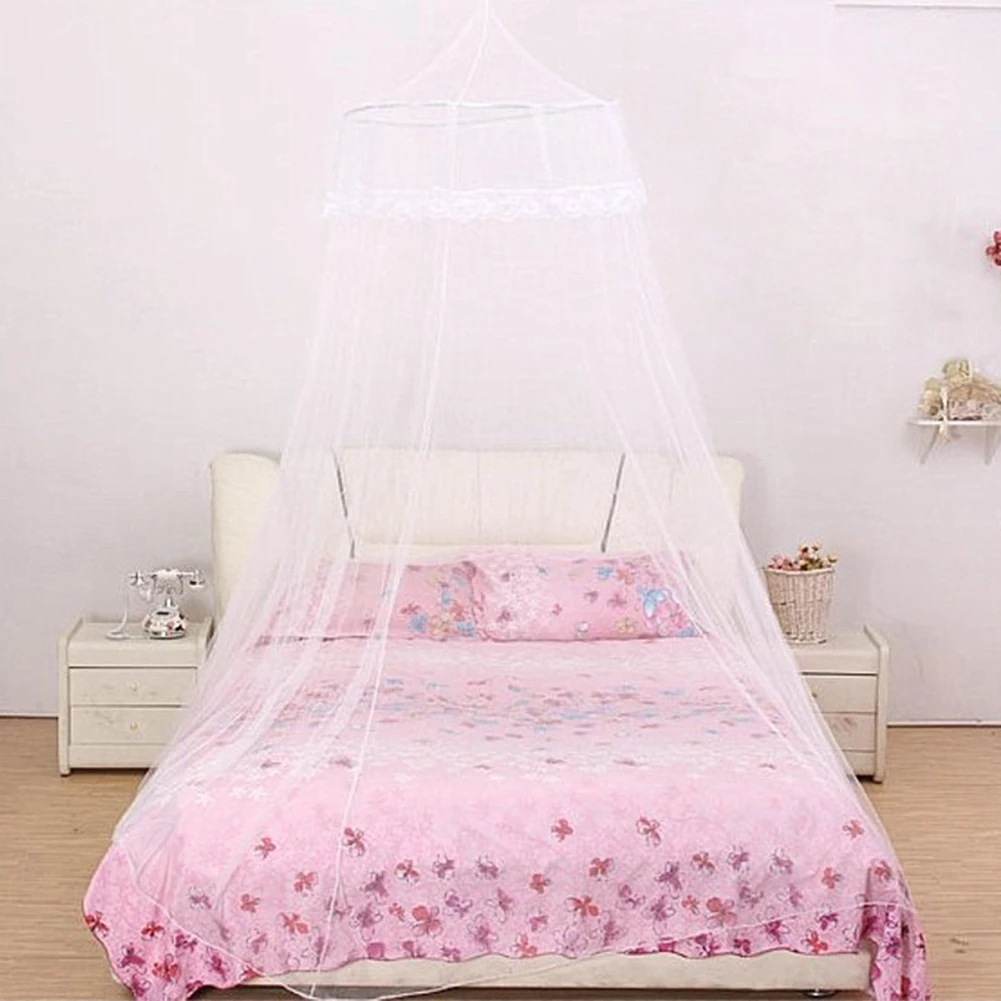 Bed Canopy Hanging Mosquito Net Princess Dome Foldable Bedcover for