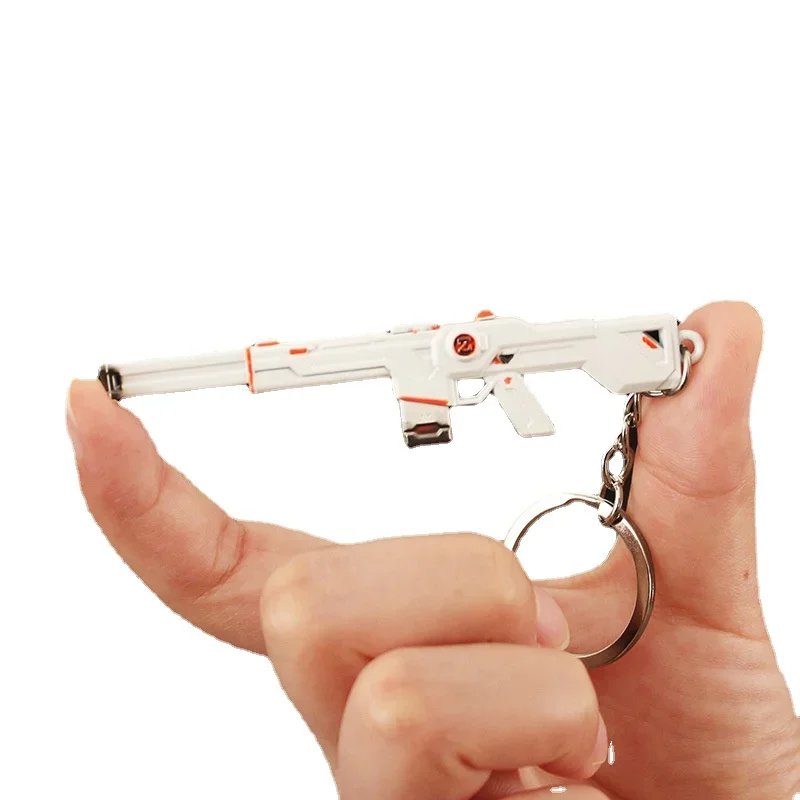 Valorant Weapon Phantom SPECTRUM Keychain 9cm Game Peripheral Mini Metal Gun Model Keychain Precision Work Gifts Toys for Boys 6