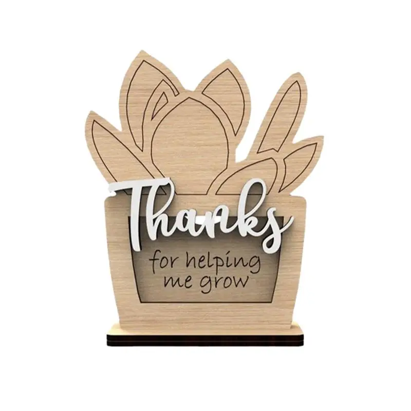 

Greeting Card Holder For Desk Teacher's Day Wooden Display Stand Portable Living Room Decoration Novelty Greeting Card Holder