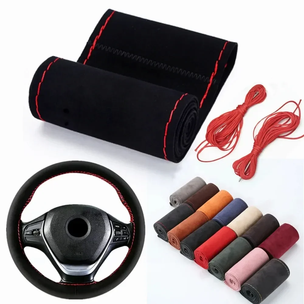 Fur Steering Wheel Cover For Car Universal Braided Car Steering Wheel