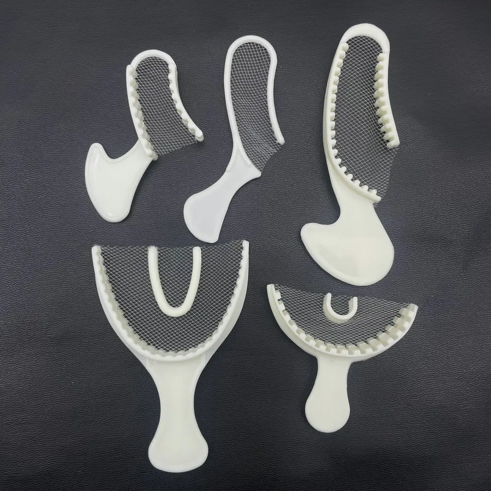 5pcs/set Dental Disposable Impression Bite Registration Net Tray Dental Net Tray Dental Consumable Material