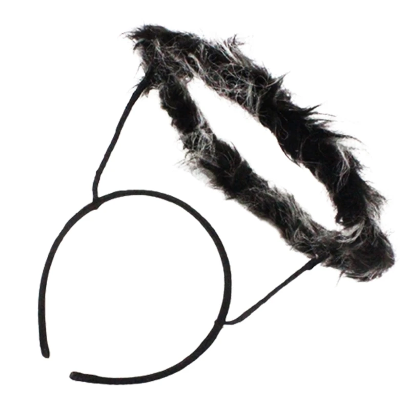 

Cartoon Angel Cool Devil Headband Feather Hair Hoop Stage Hairbands