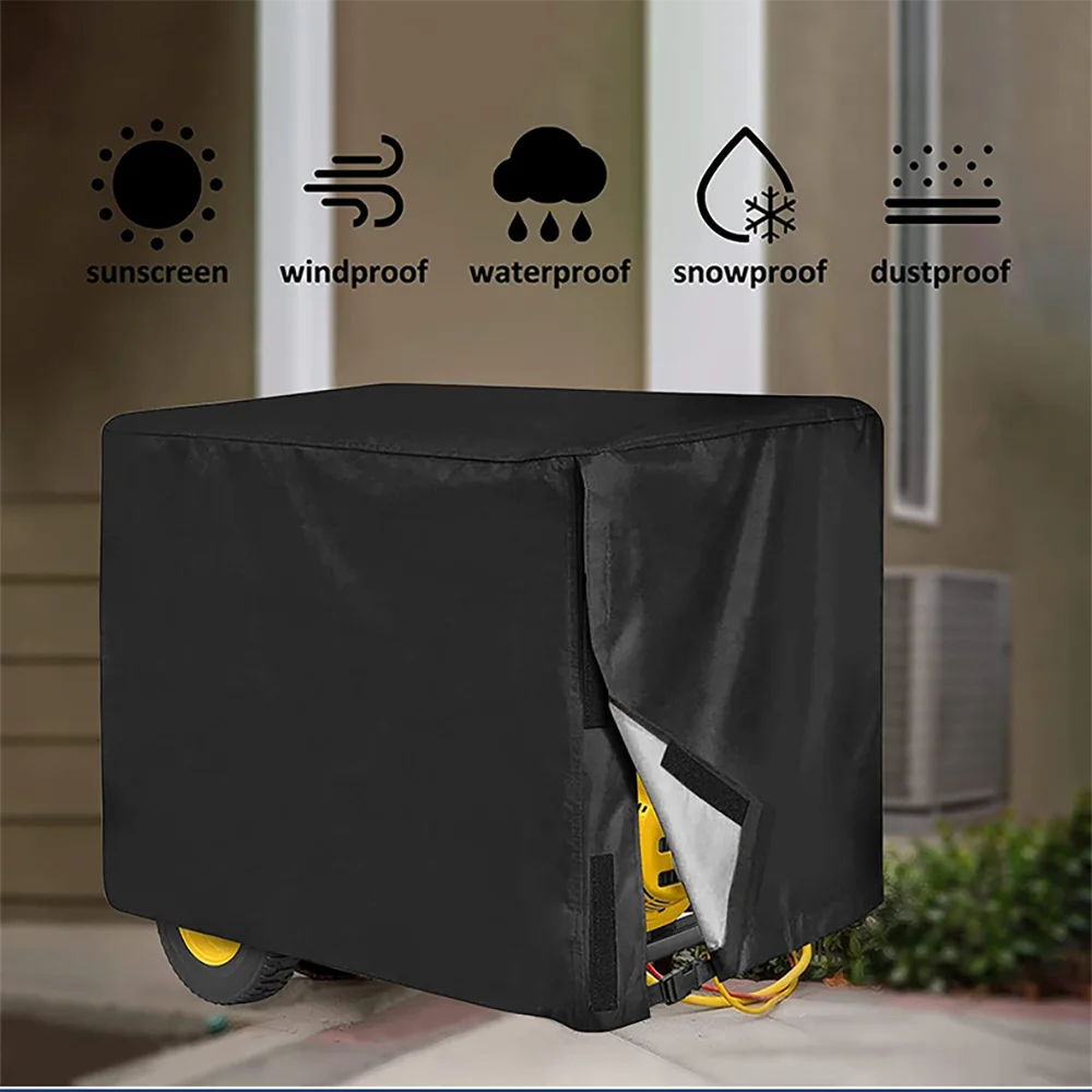 Waterproof Universal Portable Generator Cover - Heavy-Duty Protection for Large Generators (32”L x 24”W x 24”H)