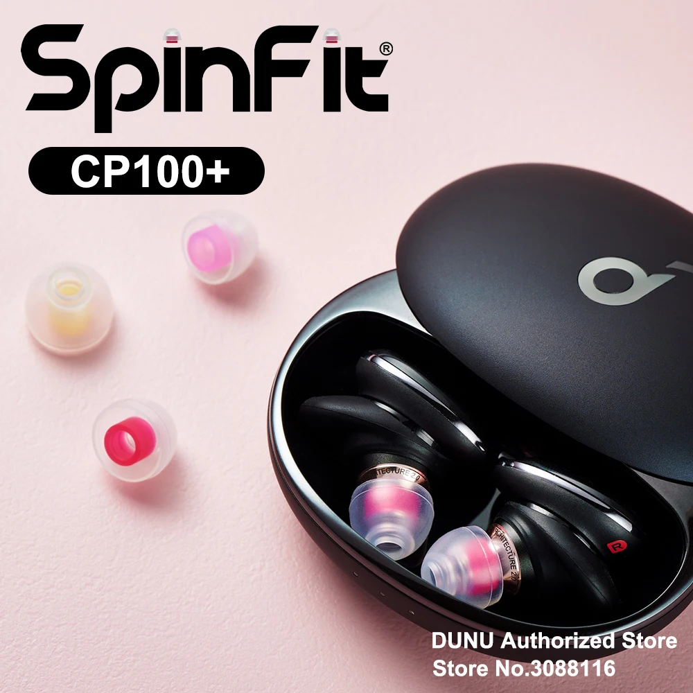 SpinFit CP100+ CP100 PLUS Silicone Eartips Medical grade silicone for Earphone Nozzle Diameter from 4.5-5.5mm 1card DUNU FIIO