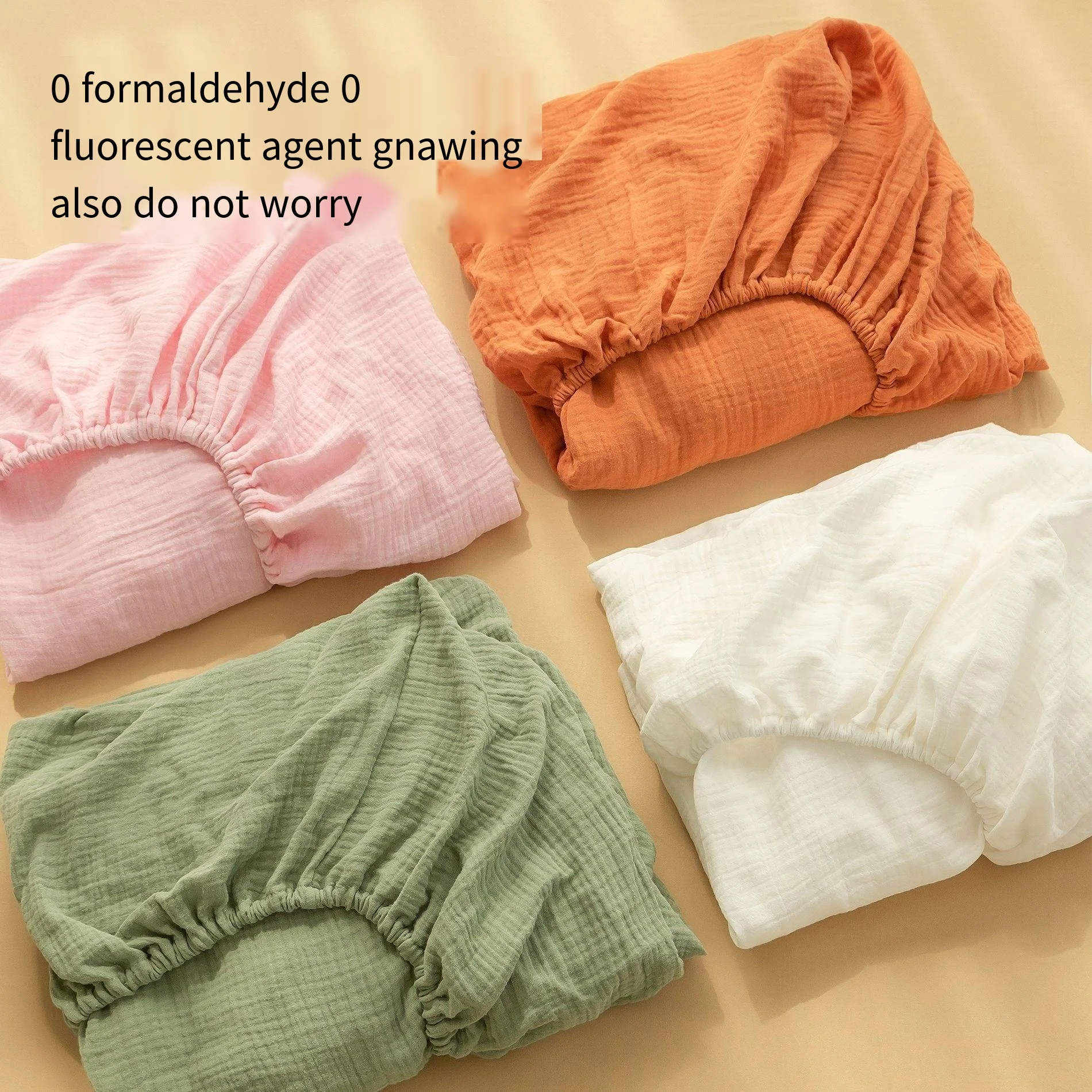 Cotton 130*70cm Solid Color Baby Fitted Sheets Children's Bed Cover For Newborn Bassinet Cradle Sheet Beding