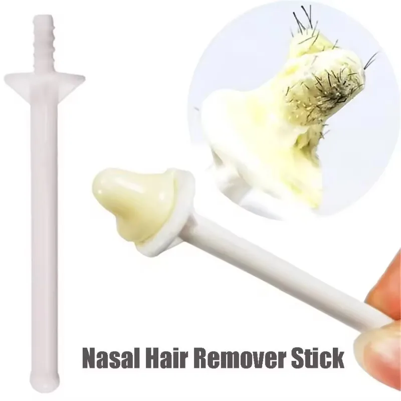 Nose Wax Kit Nose Wax Sticks 20pcs Nasal Hair Removal Stick Smear Wax Stick Disposable Hair Removal Rod Nose Ear Trimmer Shaver
