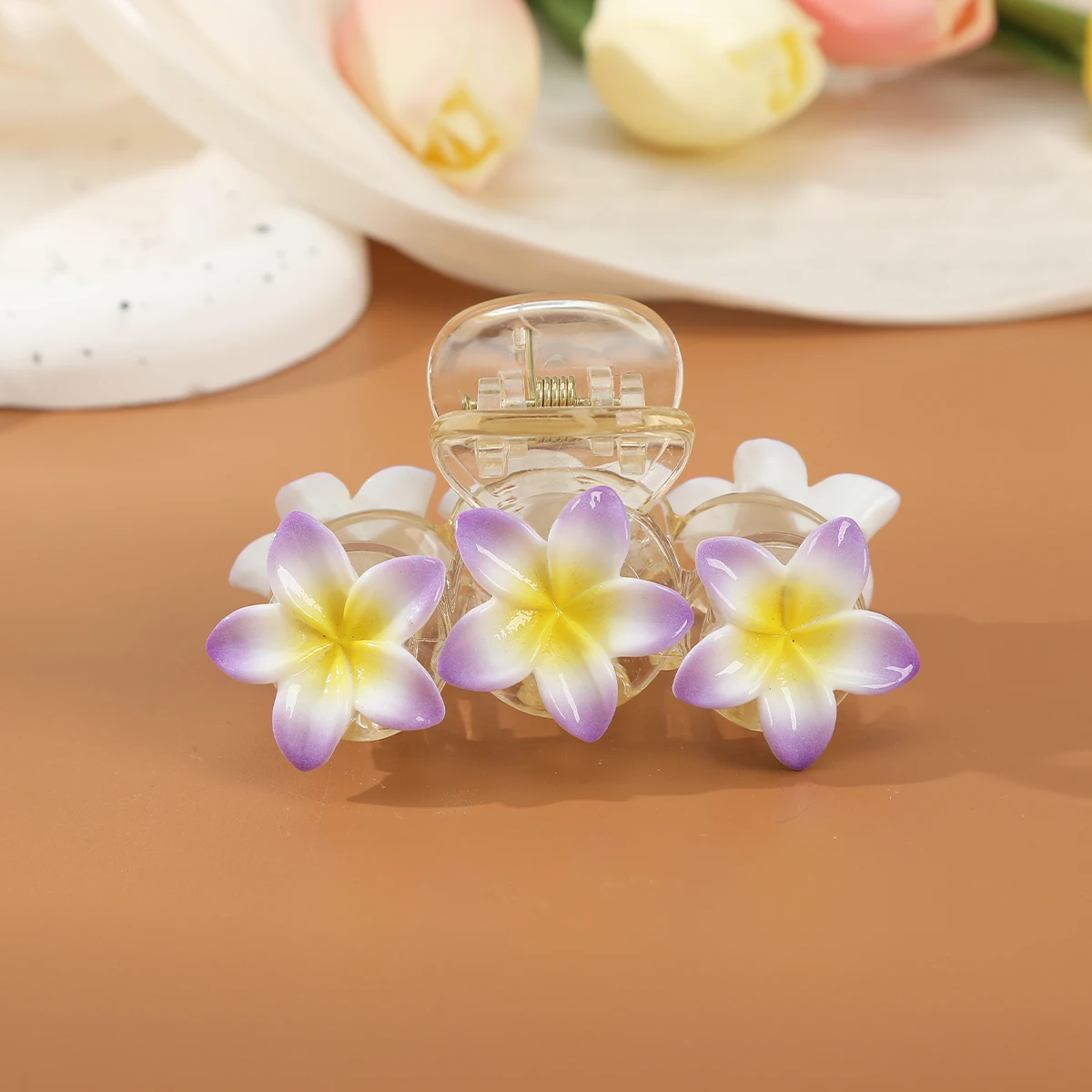 Korean Flower Hair Claws Clamps For Women Small Crab Hair Clips Girls Wash Face Hair Accessories Hairpins Fashion Hair Crab