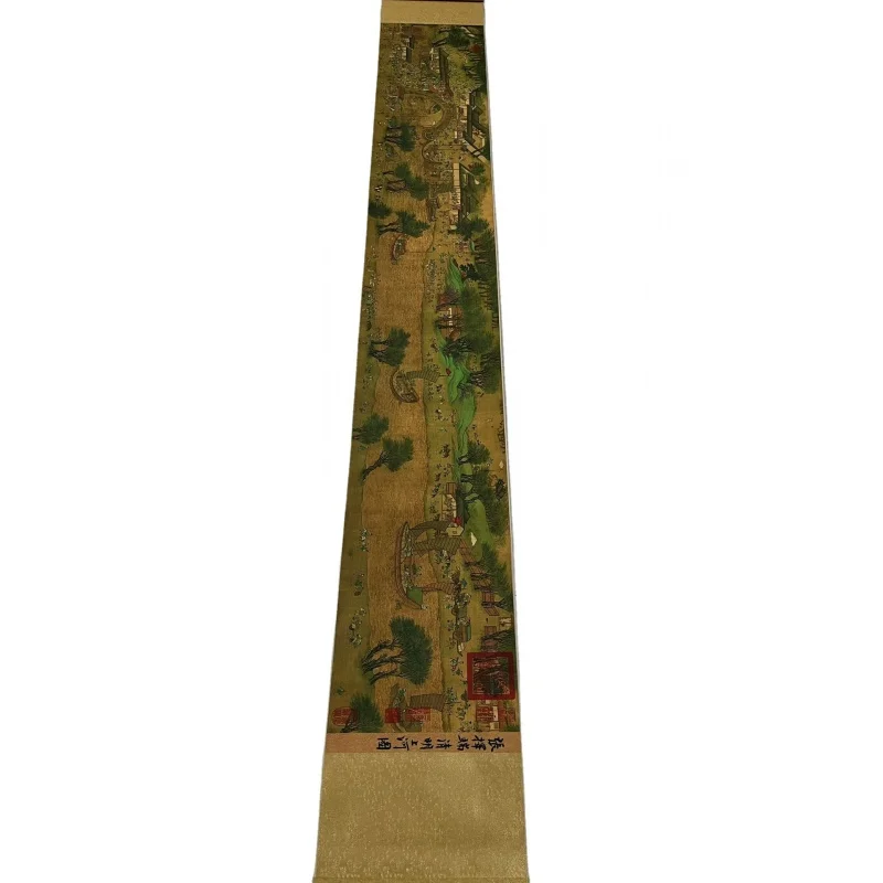 Antique Celebrity Calligraphy and Painting Northern Song Dynasty Zhang Xuanduan Qingming Shanghe Picture Long Scroll Painting Sc 5