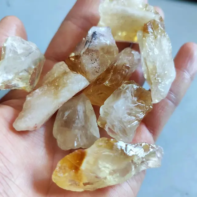 Natural Raw Citrine Crystal Stone 2
