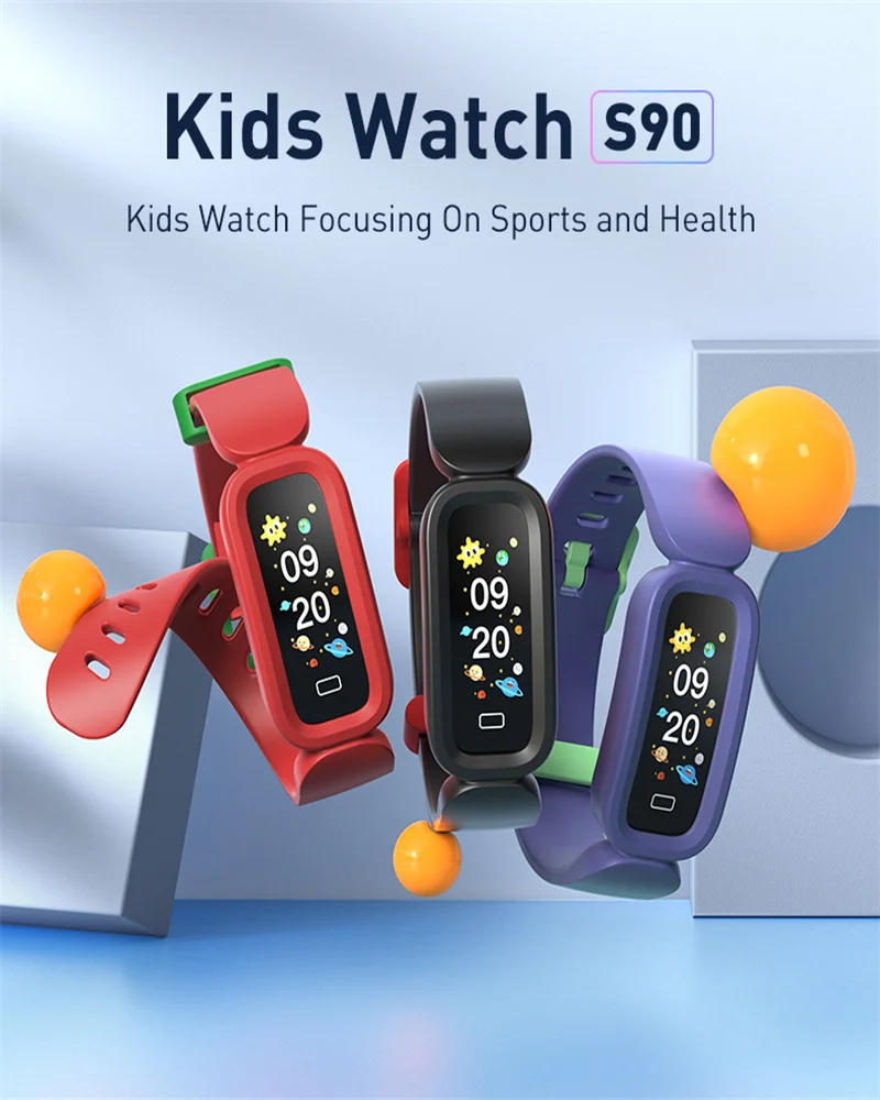

The New Runifit S90 Smart Bracelet Is Suitable For Children To Wear The Step Counting Multi-function Reminder Sports Bracelet
