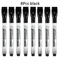 8Pcs black